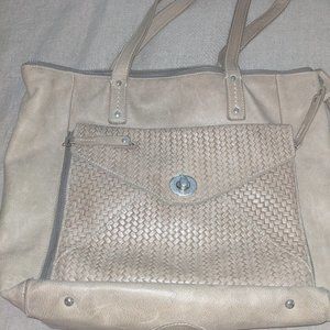 One of a kind custom Roots Tote